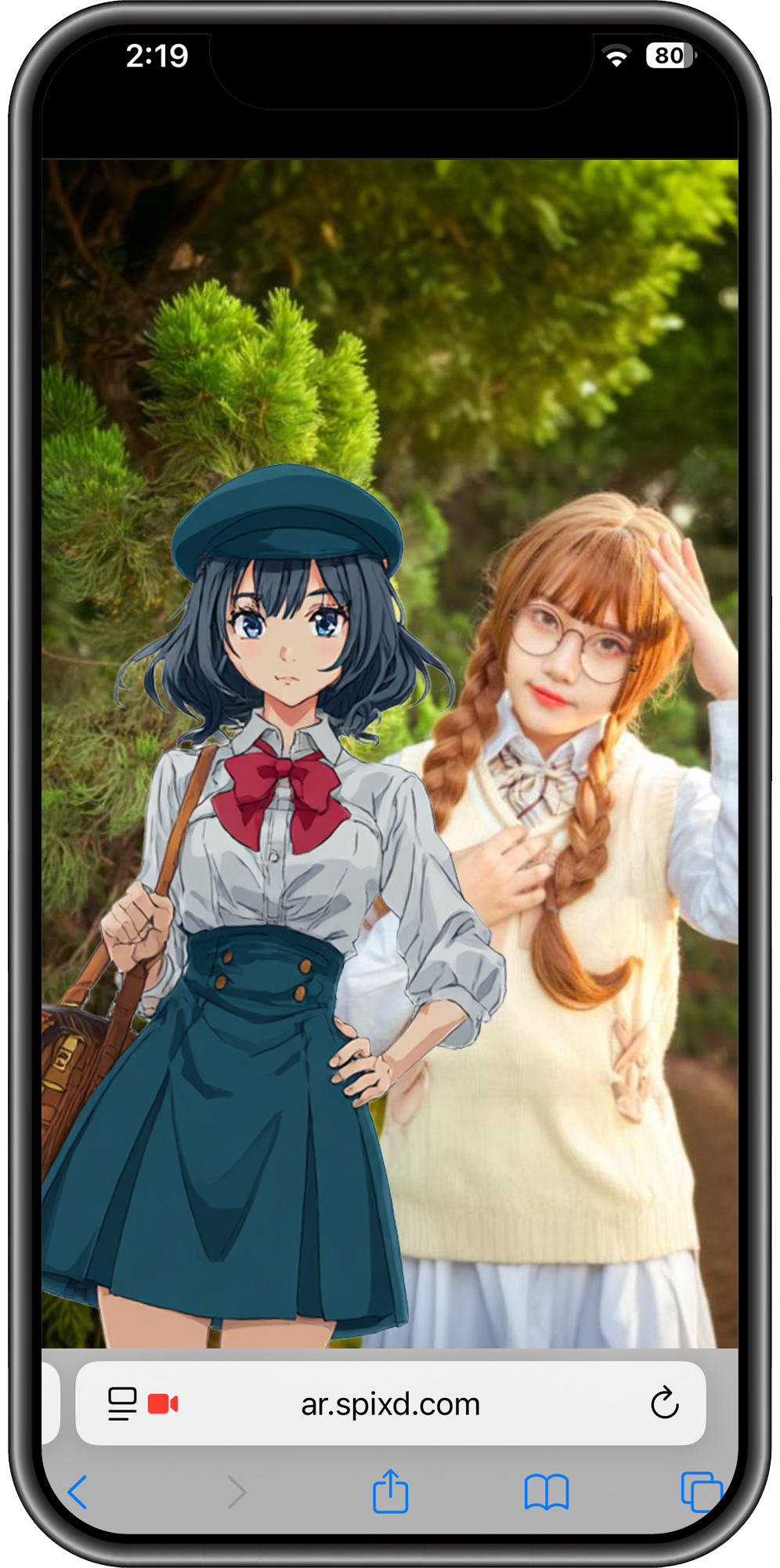 バーチャルツーショット